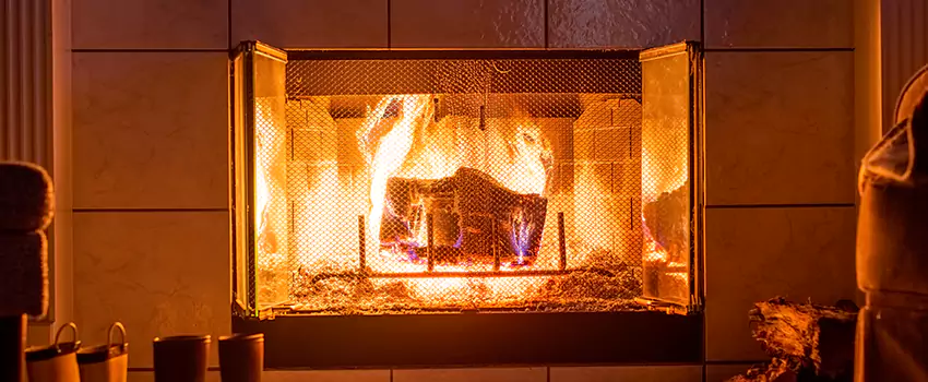 Mendota Hearth Landscape Fireplace Installation in O'Fallon, Missouri