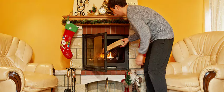 Rusted Metal Fireplace Restoration in O'Fallon, Missouri